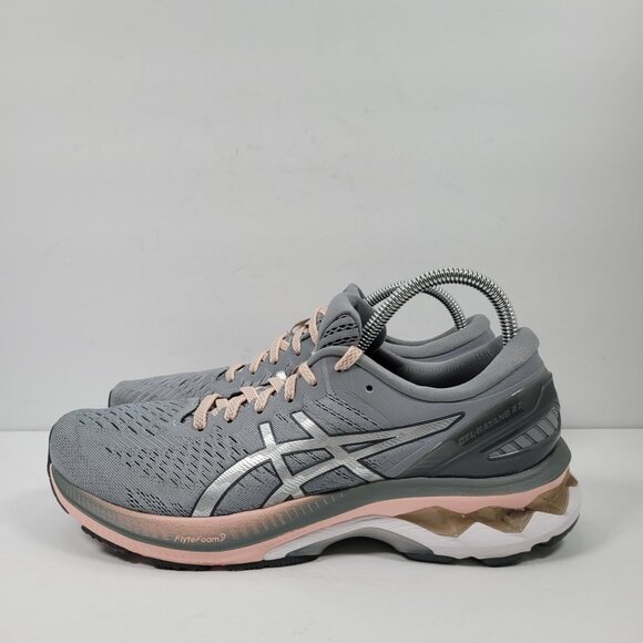 Asics Gel-Kayano 27 Women's Gray Pink Running Shoes F580521 US Size 10 - Picture 2 of 8